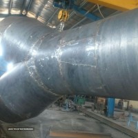 ساخت سه راهی مربوط به سیستم داکتینگ غبارگیر خشک واحد انباشت و برداشت مجتمع فولاد مبارکه به قطر 2.3 متر توسط شرکت دژپاد صنعت سازه 
